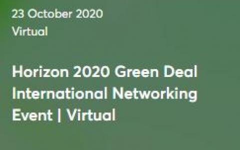 H2020 Green Deal Call - Turkish Networking Event