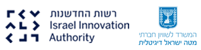 מימין לשמאל: לוגו ישראל דיגיטלית ולוגו רשת החדשנות